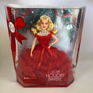 2018 30TH ANNIVERSARY HOLIDAY BLONDE BARBIE DOLL